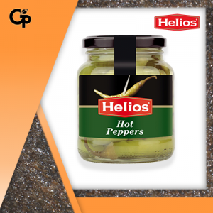 Helios Vegetable Hot Peppers Peas Preserve 340g
