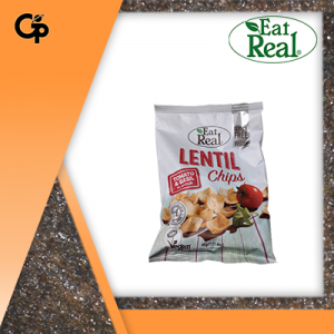 Eat Real Lentil Chips Tomato & Basil 40g